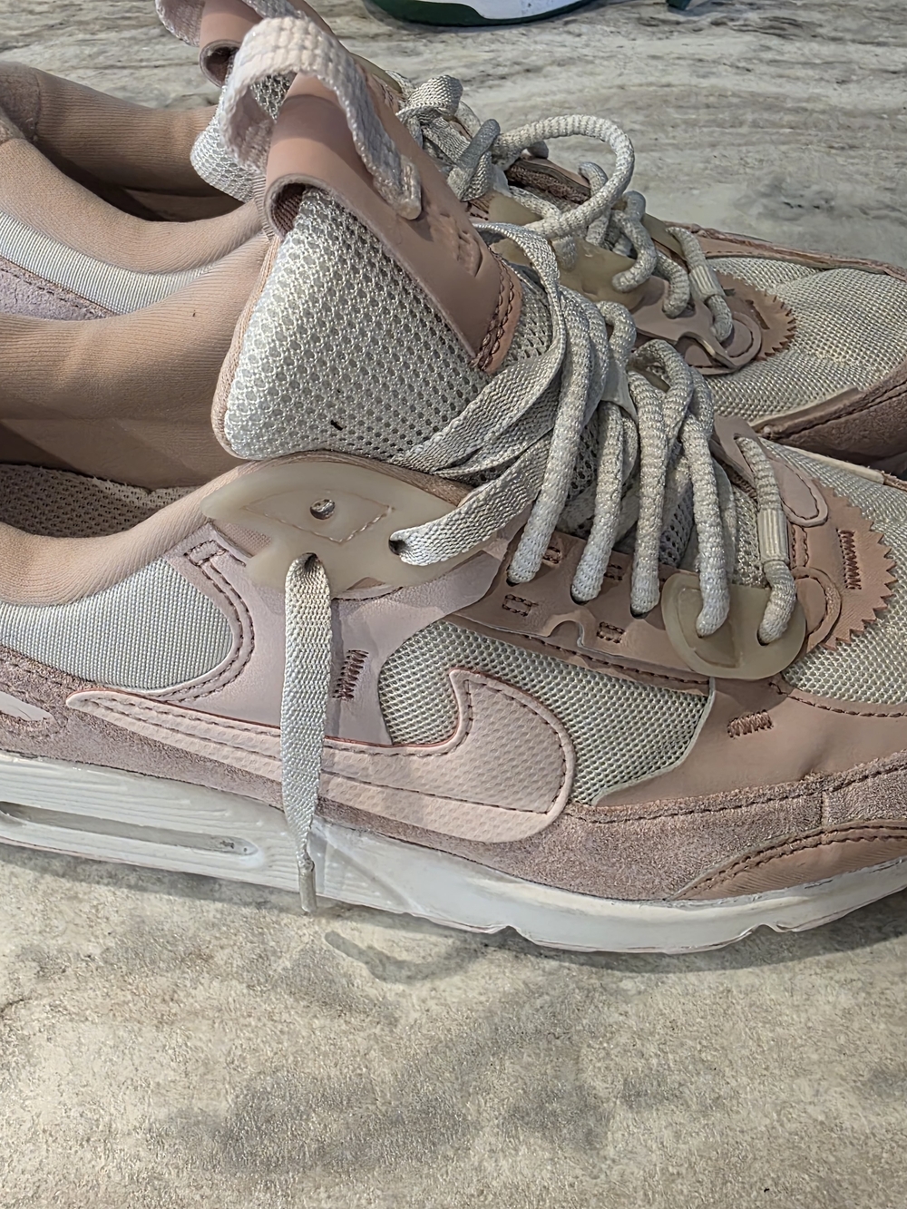 Nike Wmns Air Max 90 Futura Barely Rose White Pink Women Shoes Size 6